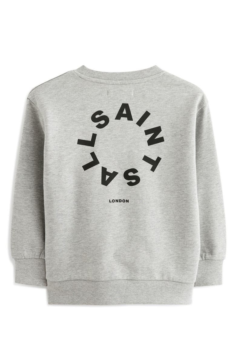 smALLSAINTS by ALLSAINTS Kids' Tierra Oversize Crewneck Logo Sweatshirt, Alternate, color,