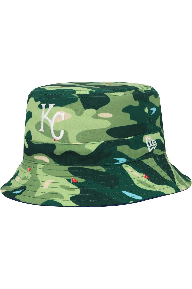 Men's New Era Royal Kansas City Royals Reverse Bucket Hat, Alternate, color, Royal