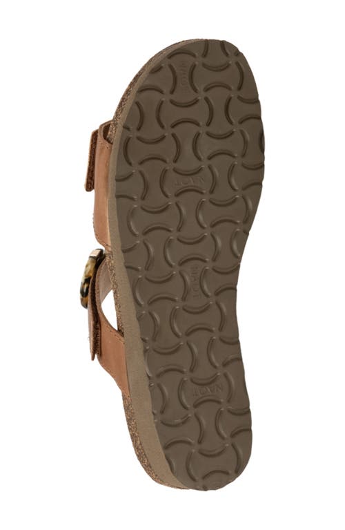 Naot Anabel Wedge In Latte Brown Leather