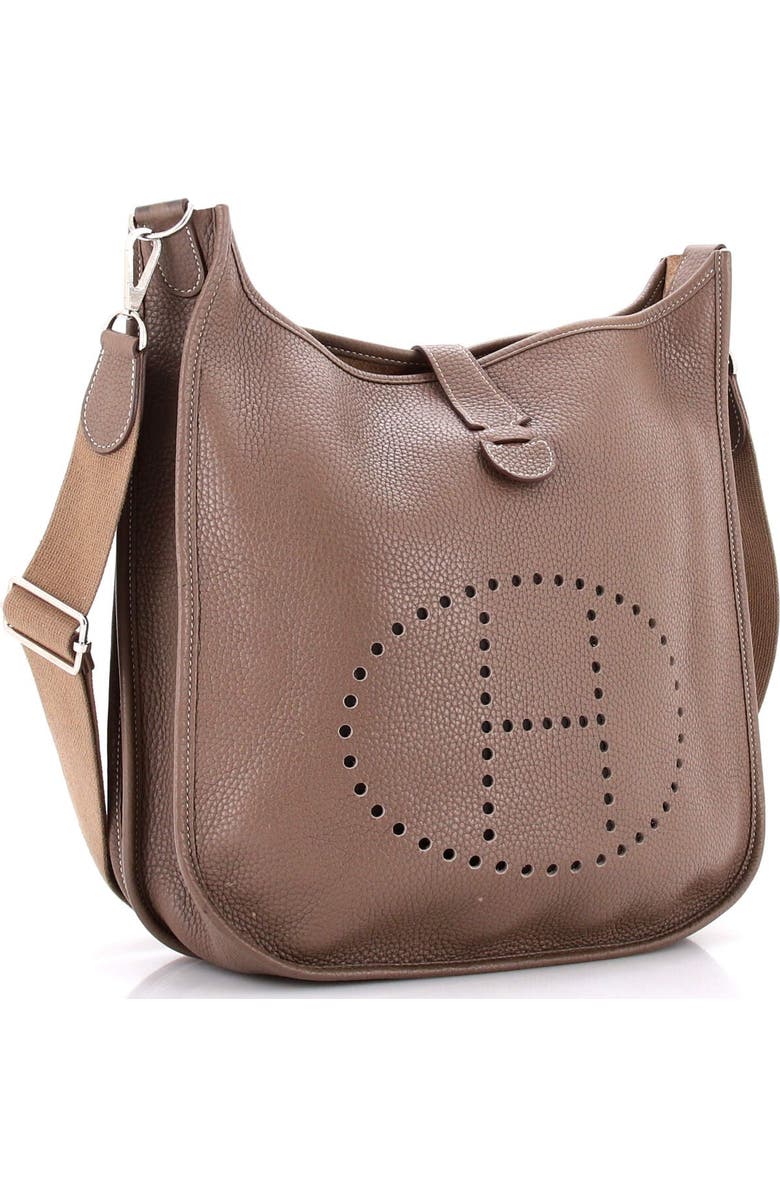 Pre-Owned Hermes Evelyne Bag Gen III Clemence PM, Alternate, color, Etoupe