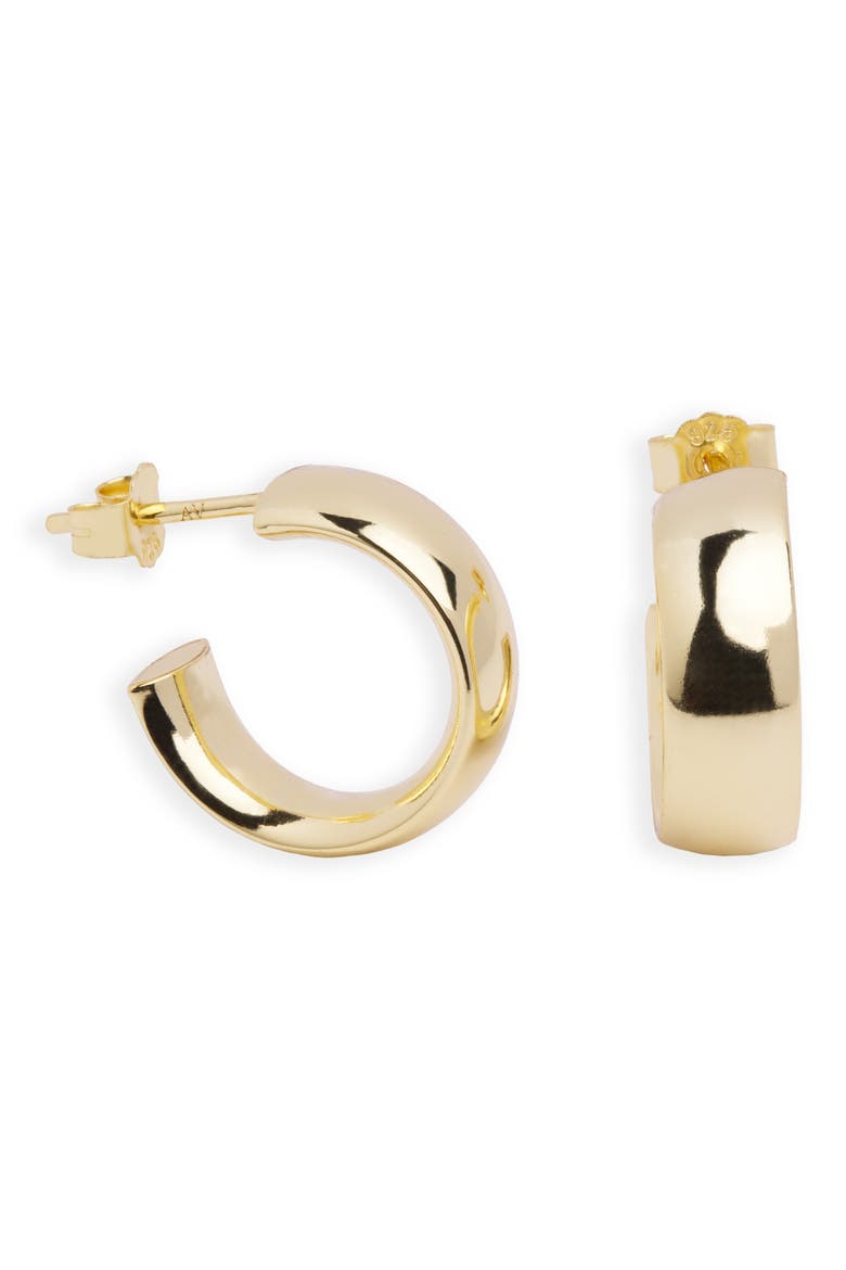 Huggie Hoop Earrings, Main, color, GOLD
