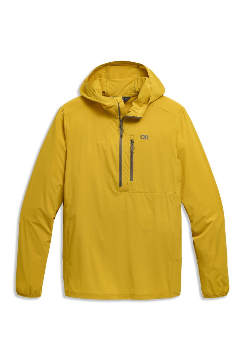 Astroman Air Sun Half Zip Hoodie, Alternate, color, AMBER