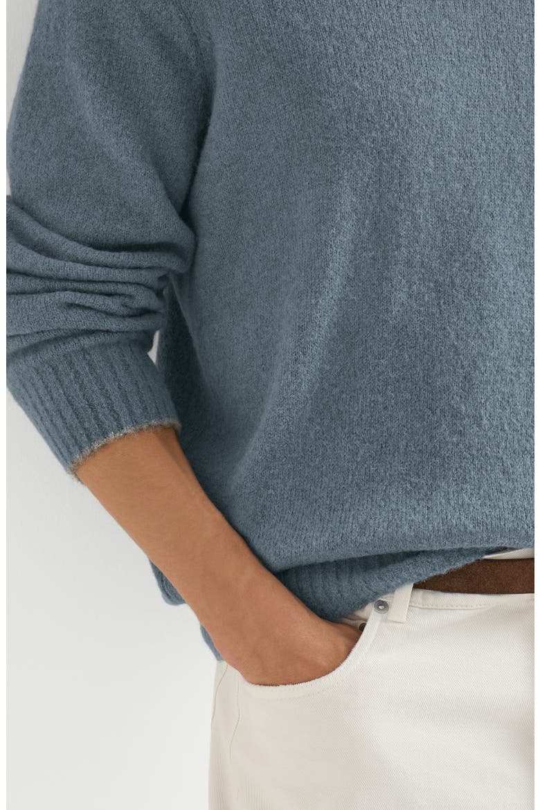 Alpaca, cashmere and wool sweater, Alternate, color, Cerulean