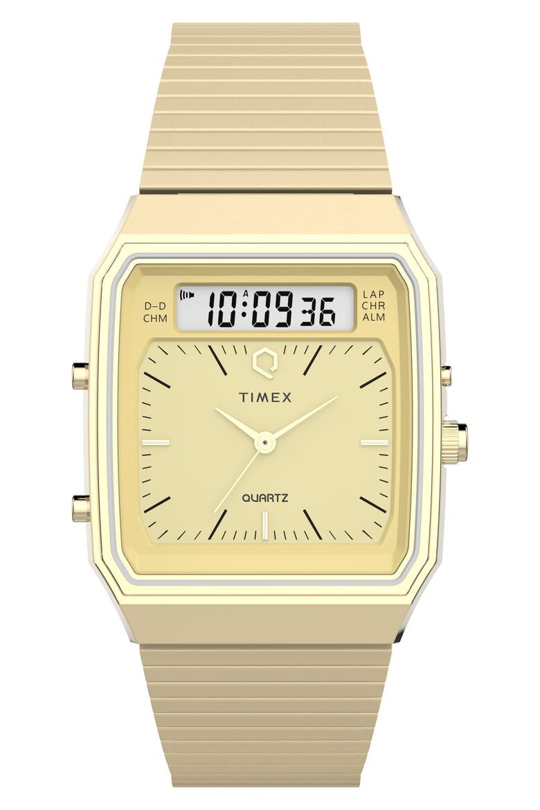 Timex® Q Timex 1982 Ana-Digi Reissue Bracelet Watch, 33mm (Men