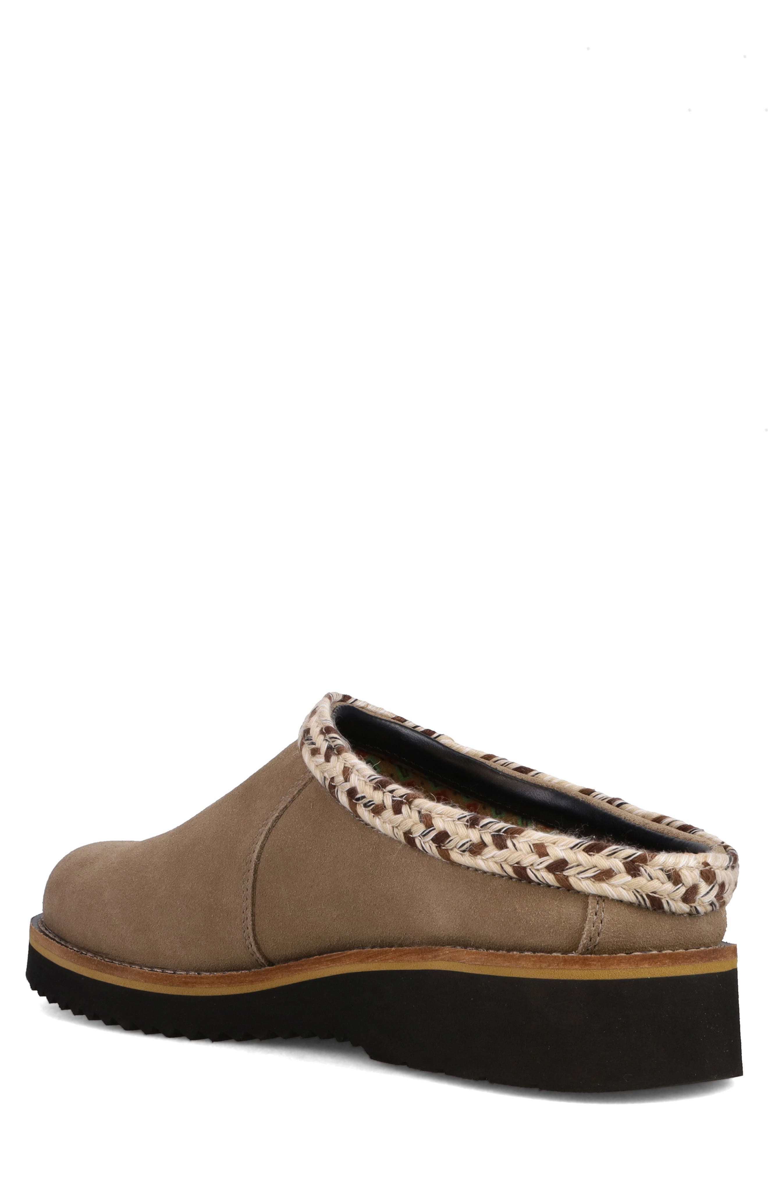 Original Suede Clog, Alternate, color, TAUPE