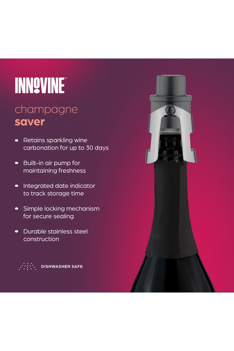 Champagne Saver, Alternate, color, Graphite
