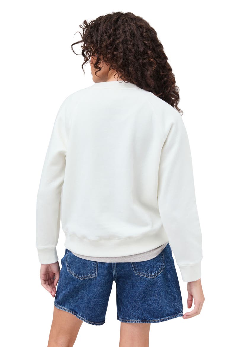 The Recycled Fleece Classic Sweatshirt, Alternate, color, Coconut Milk