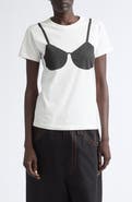 Vaquera Trompe l'Oeil Bra Graphic T-Shirt
