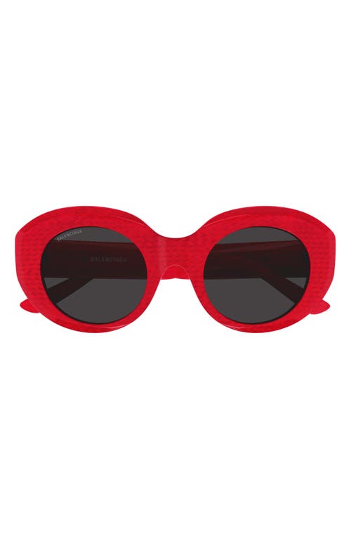 Balenciaga 52mm Round Sunglasses in Red  product