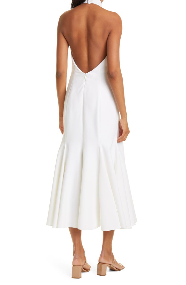 Milly Penelope Halter Neck Cady Dress, Alternate, color, 