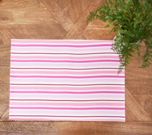 C & F Home C&f Home Love You More Placemats Set Of 6, 14" X 20" In Pink