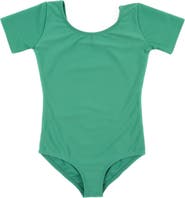 Leveret Girls Short Sleeve Leotard