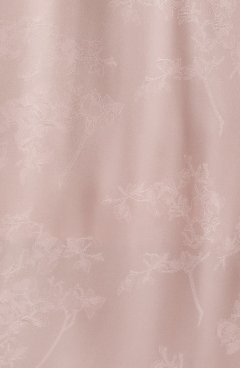 ZOE AND CLAIRE Flutter Sleeve Embossed Satin Sundress, Alternate, color, Light Pink