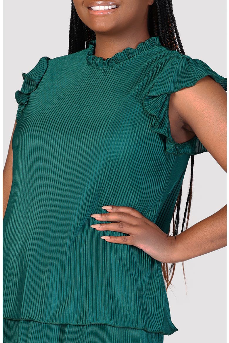 Micropleat Tiered Minidress, Alternate, color, HUNTER