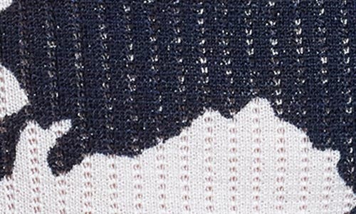 Nic + Zoe Nic+zoe Nightfall Rib Cardigan In Indigo Multi
