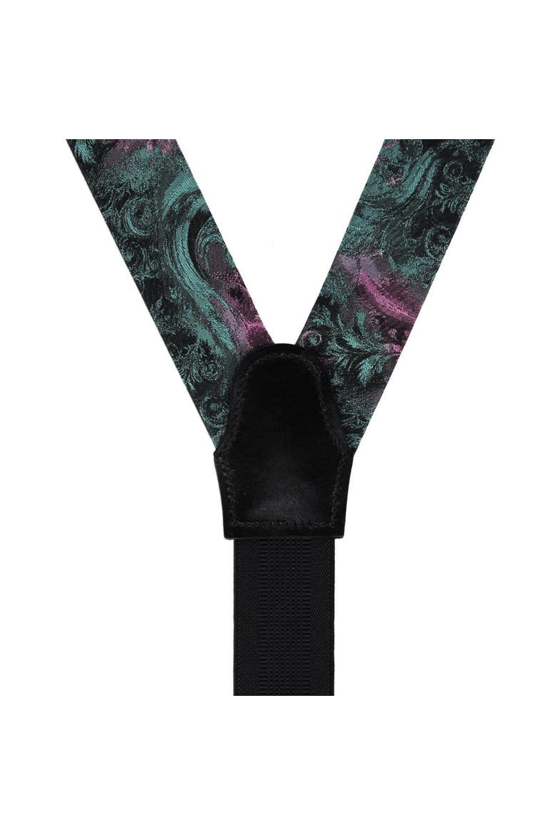 The Arcane Storm Silk Button End Novelty Suspenders, Alternate, color, Multiple