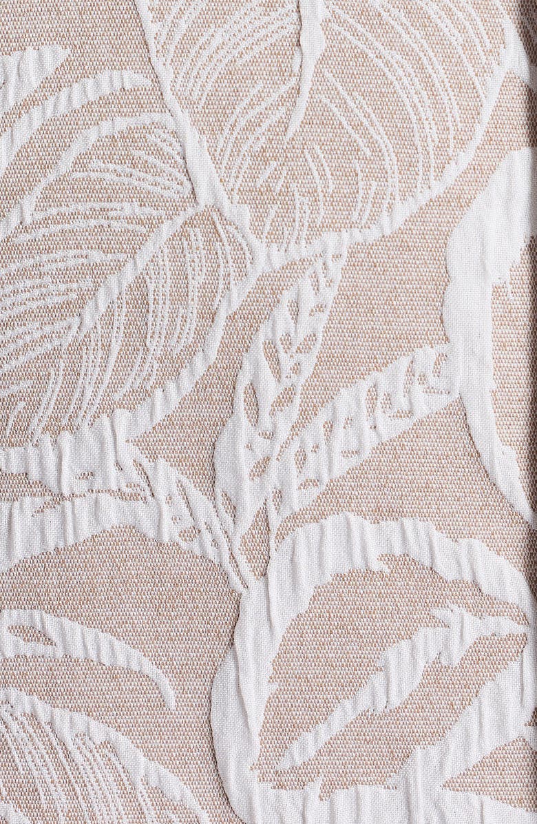 Robert Graham Santa Monica Texture Short Sleeve Button-Up Shirt, Alternate, color, Khaki