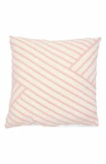 Tahari Asymmetrical Stripe Bouclé Accent Pillow