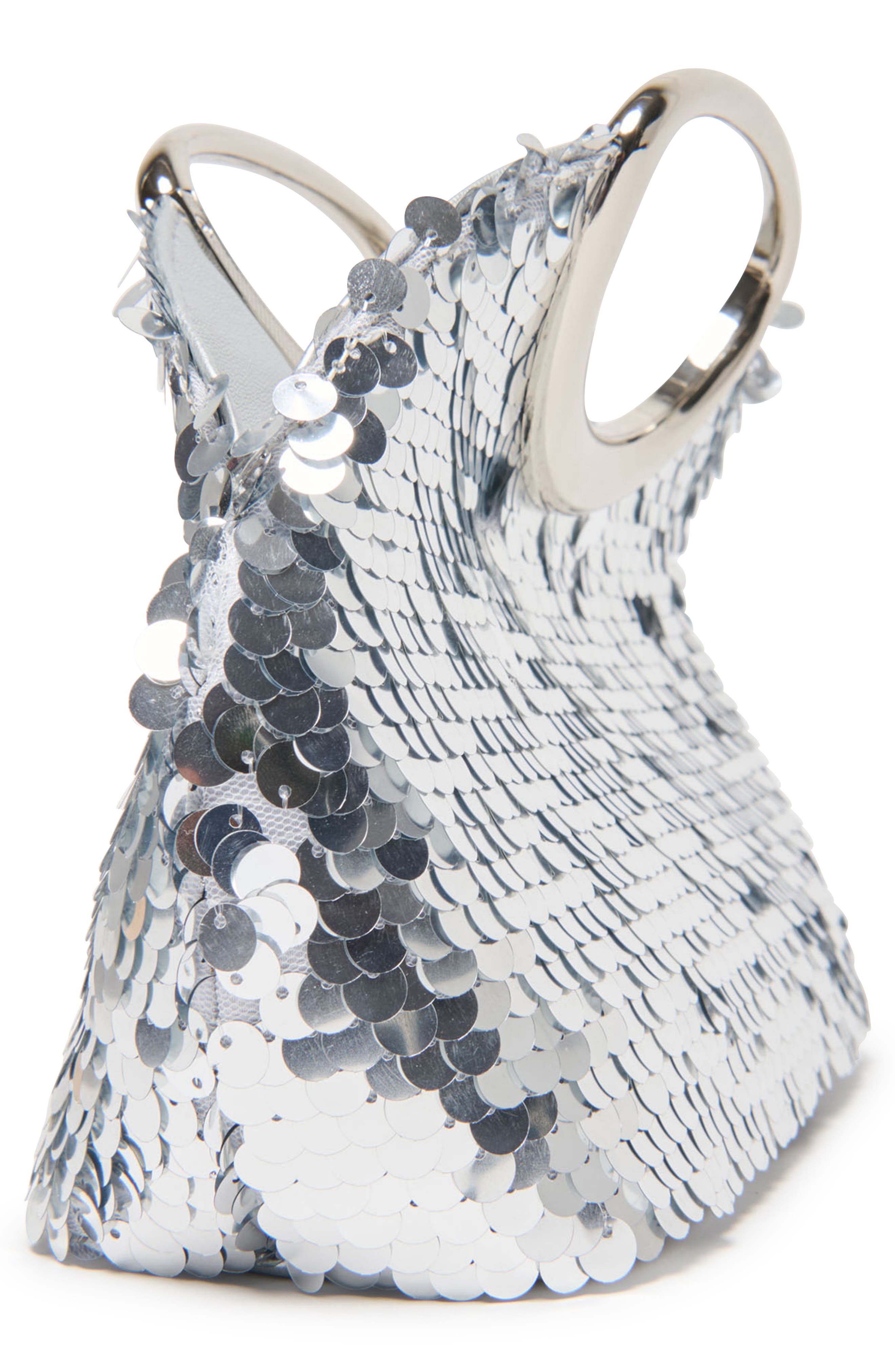 Dolce Vita Alina Sequin Paillette Handbag, Alternate, color, Silver