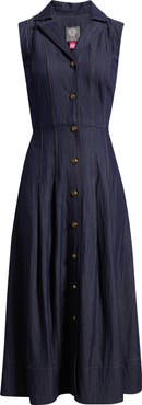 Vince Camuto Sleeveless Denim Midi Dress