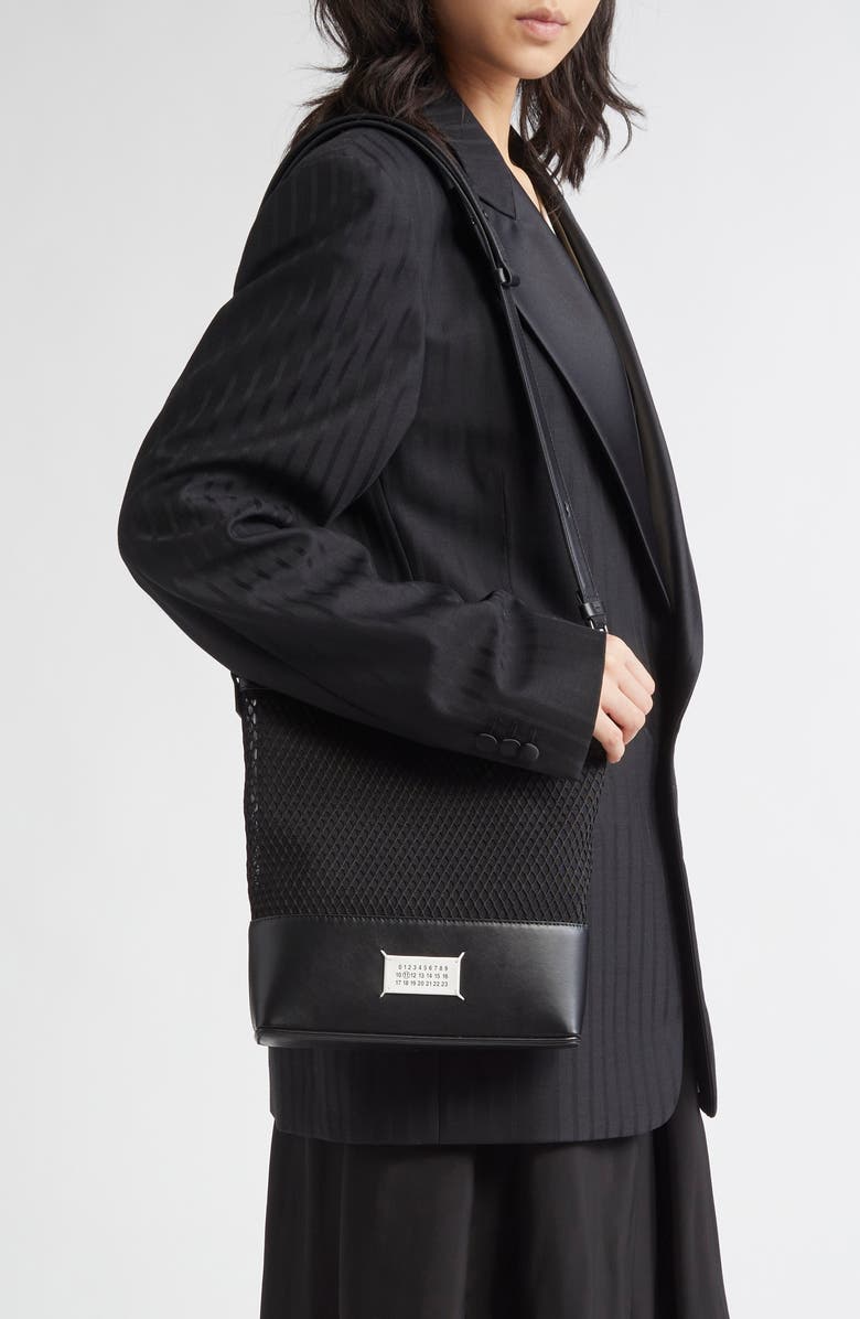 Maison Margiela Small 5AC Mixed Media Hobo Bag, Alternate, color,