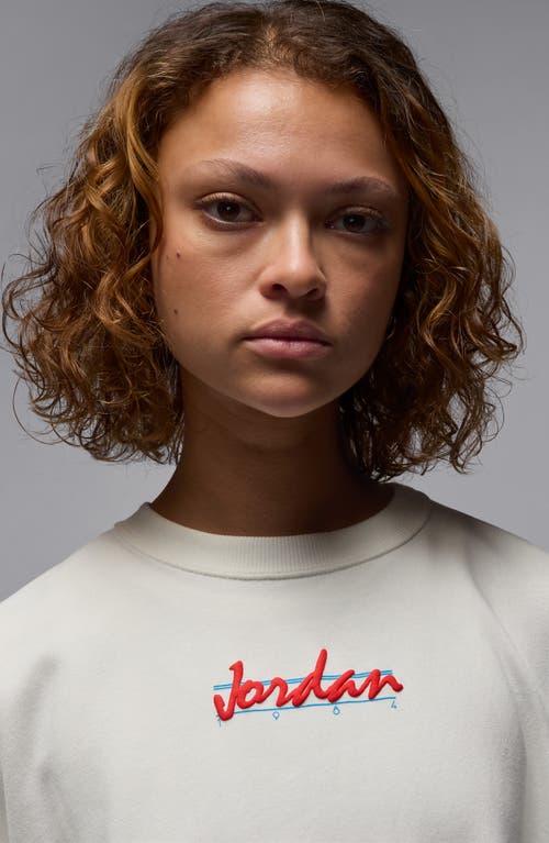 Shop Jordan Brooklyn Oversize Fleece Crewneck Sweatshirt