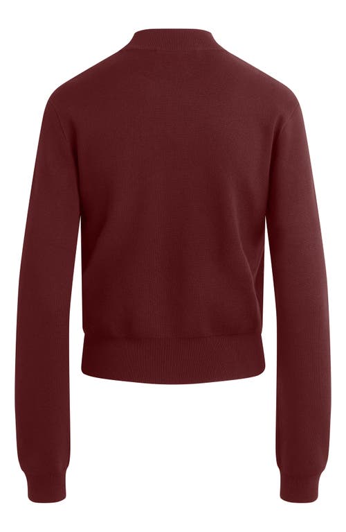 Favorite Daughter The Whitney Mock Neck Sweater In Brown