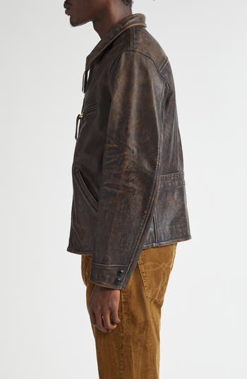 ジャケット・アウター giunon double line leather jacket Double RL Lynton Leather Jacket | Nordstrom