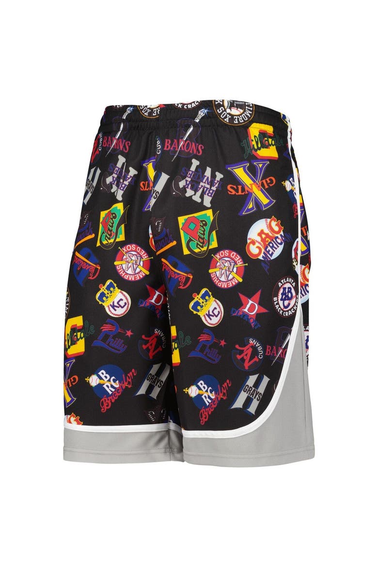 Men's Stitches Black Negro League Shorts, Alternate, color, Black