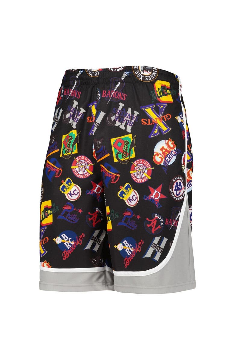 STITCHES Men's Stitches Black Negro League Shorts, Alternate, color, Black