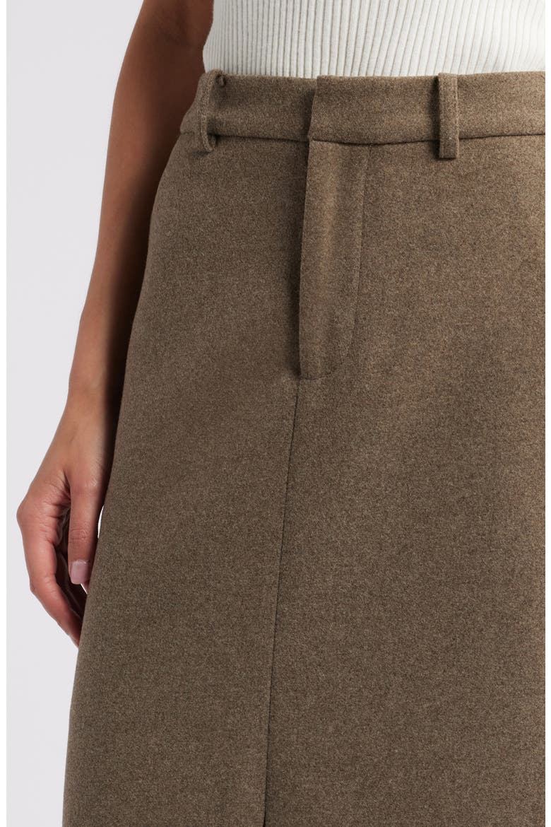Carolina Midi Skirt, Alternate, color, HAZELNUT