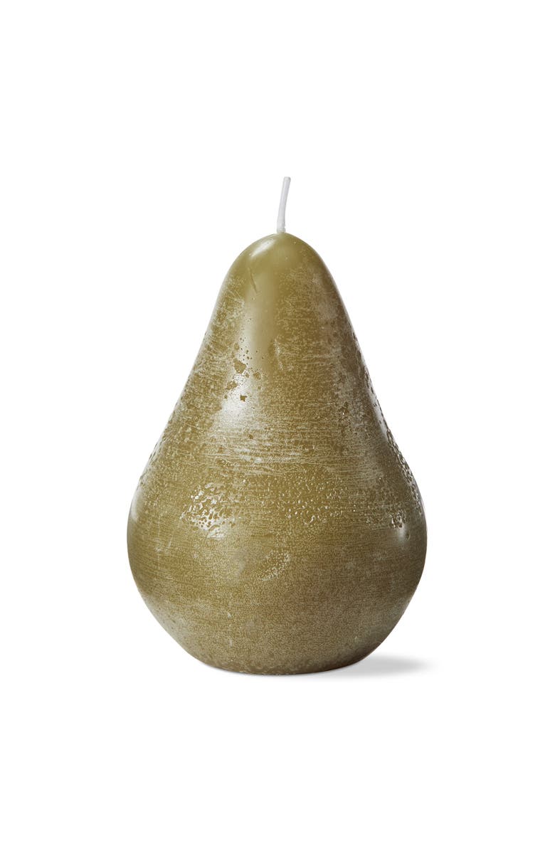 tag Light Green Pear Candle Sculpted Paraffin Wax for Decor, Main, color, Green