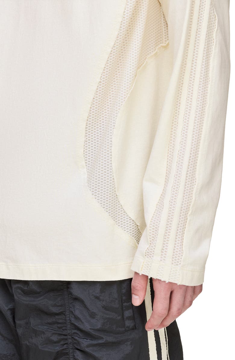 adidas Mesh Detail Oversize T-Shirt, Alternate, color,
