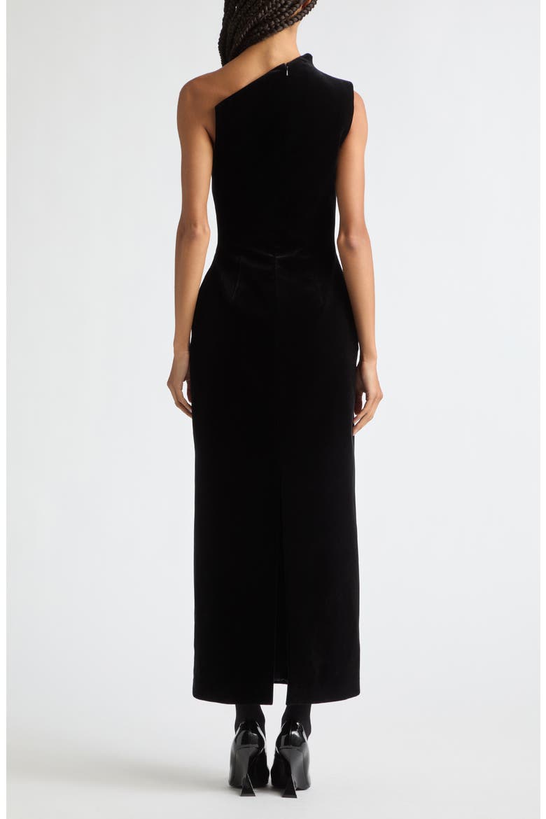 The Farren Asymmetric Dress, Alternate, color, BLACK