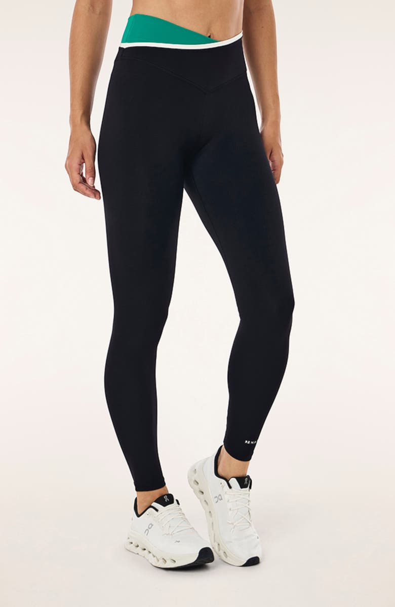 P.E Nation Status Full Length Leggings, Alternate, color, Black / College Green