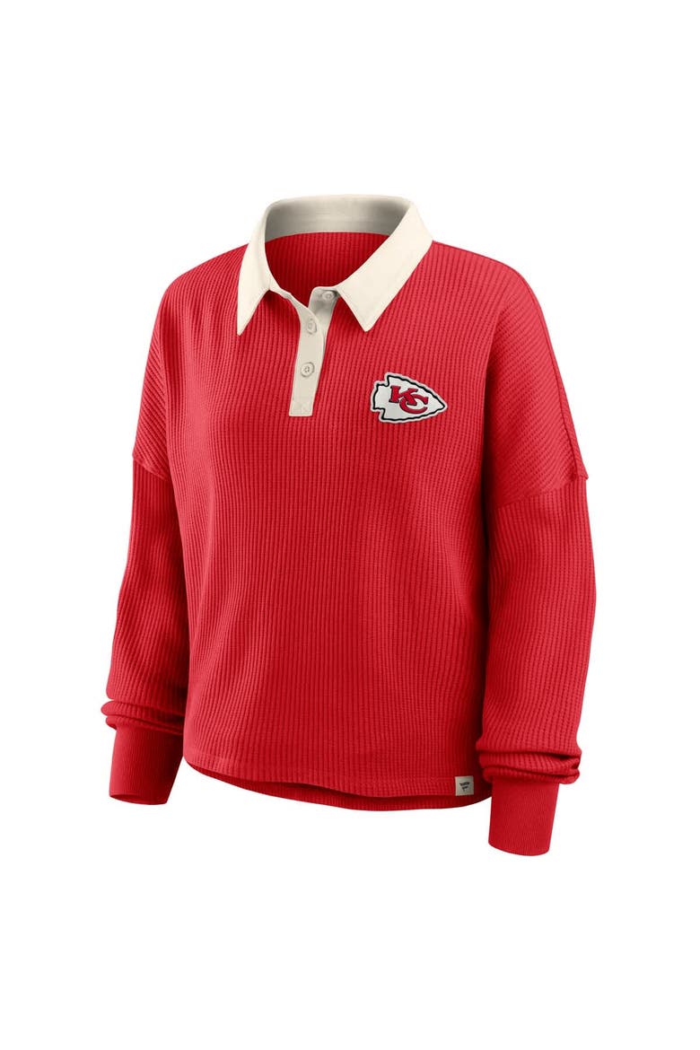 Women's Fanatics Red Kansas City Chiefs Oversized Hometown Premium Thermal Long Sleeve Shirt, Alternate, color, Red