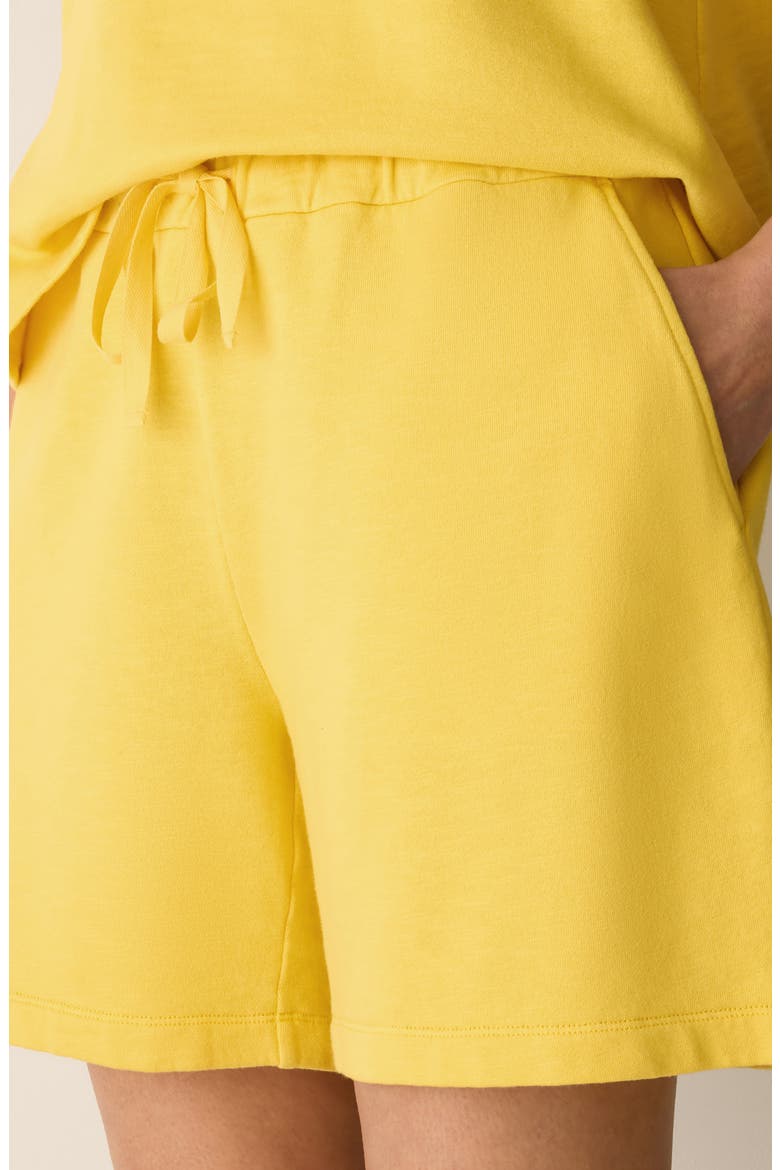 Organic Cotton Drawstring Walking Shorts, Alternate, color, SOLEIL