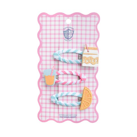 Orange Juice Hair Clip Set