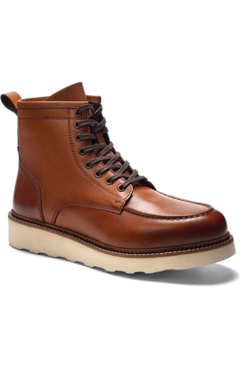 A. Veer Braddock Moc Boot, Alternate, color, Tan Nubuck