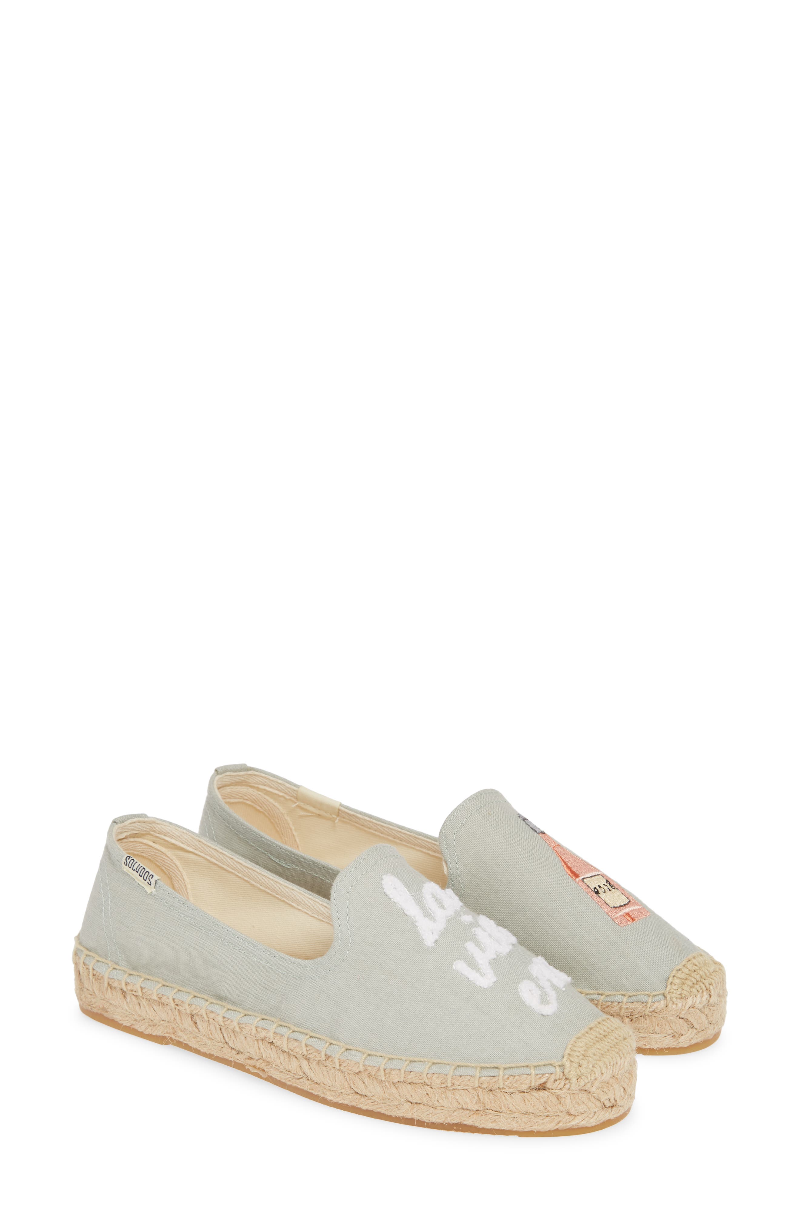 La Vie en Rosé Espadrille Flat, Alternate, color, CHAMBRAY