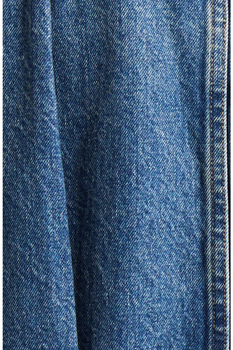 x Levi's® Denim Jacket with Leather & Faux Shearling Trim, Alternate, color, BLUE
