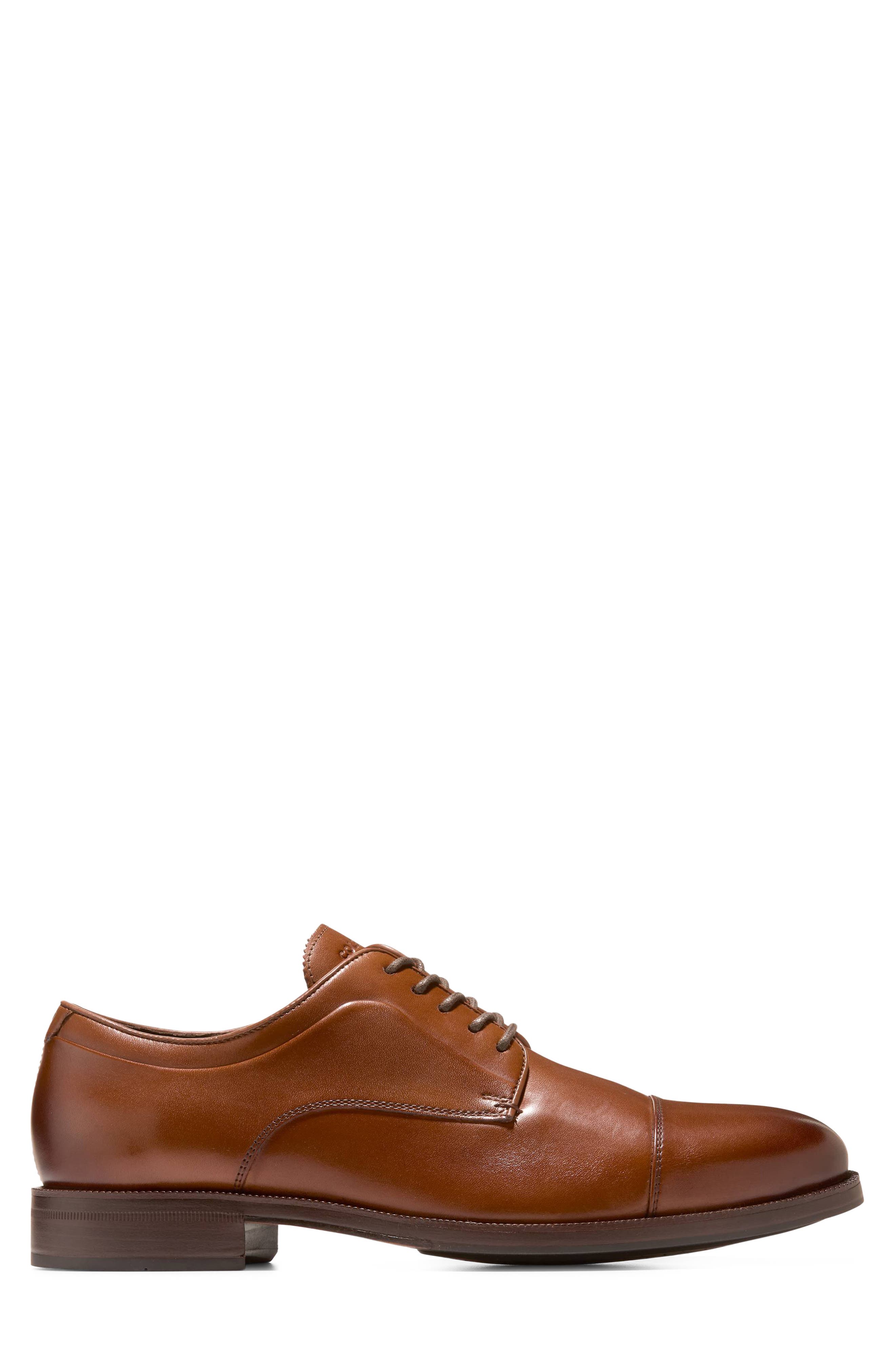 Dean Grand Cap Toe Leather Oxford, Alternate, color, BRITISH TAN / DARK CHOCOLATE