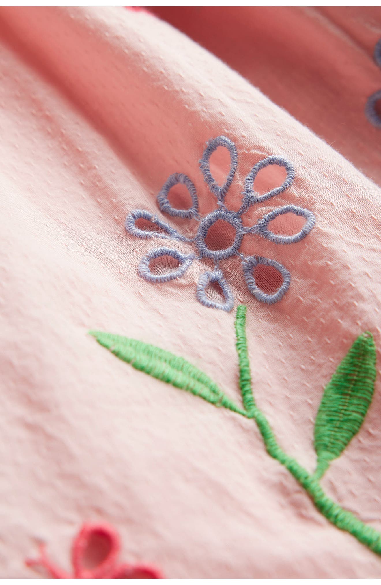 Mini Boden Kids' Floral Eyelet Cotton Dress (Women) | Nordstromrack