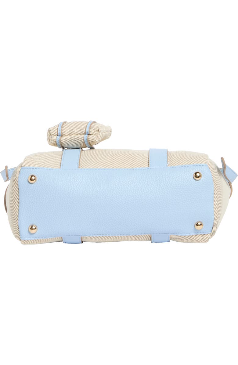 Nanette Lepore Canvas Tote with Microbag Charm, Alternate, color, Twill-Skyway