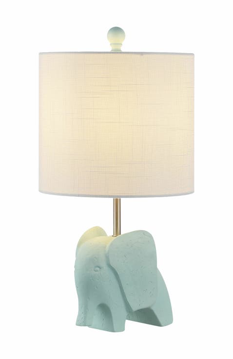 Koda Eclectic Southwestern Resin/Iron Elephant LED Kids' Table Lamp