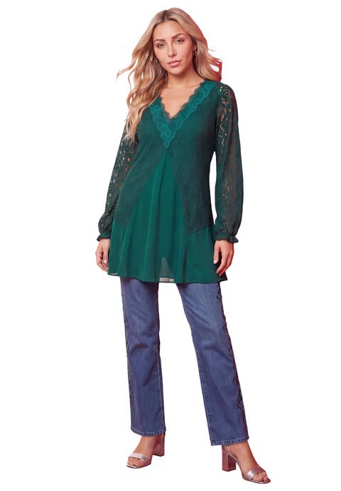 Lace & Georgette Swing Tunic (plus)