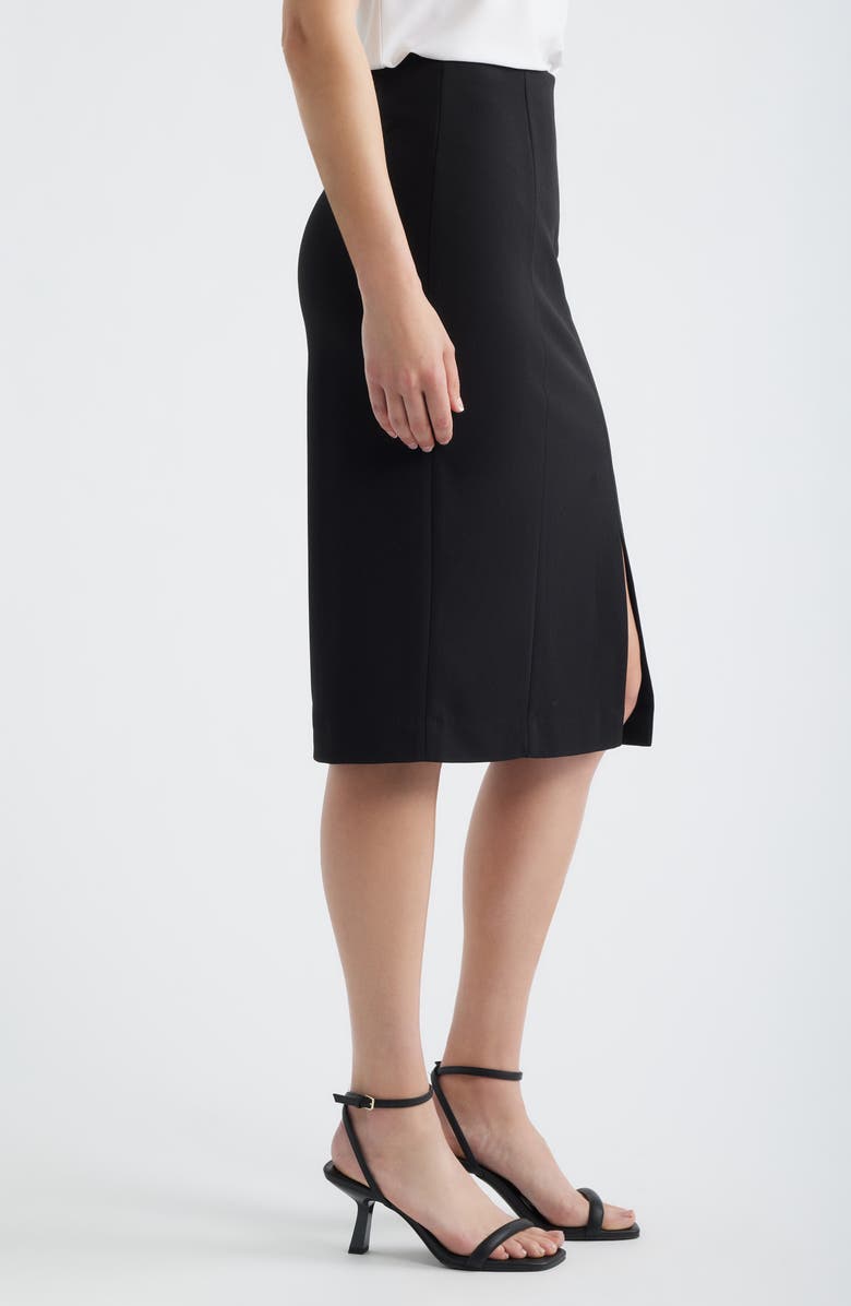 Anne Klein Pull-On Pencil Skirt, Alternate, color, Anne Black