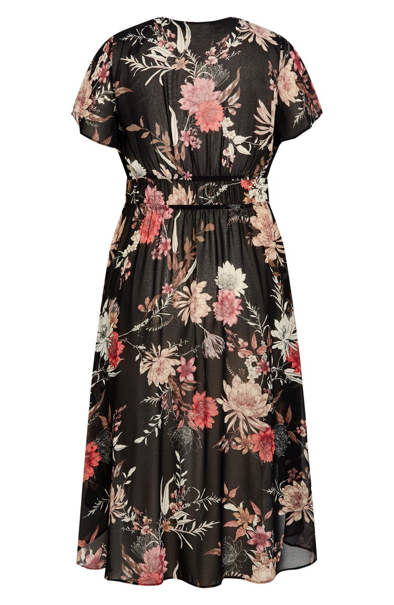 City Chic Natasha Floral Print Wrap, Alternate, color,