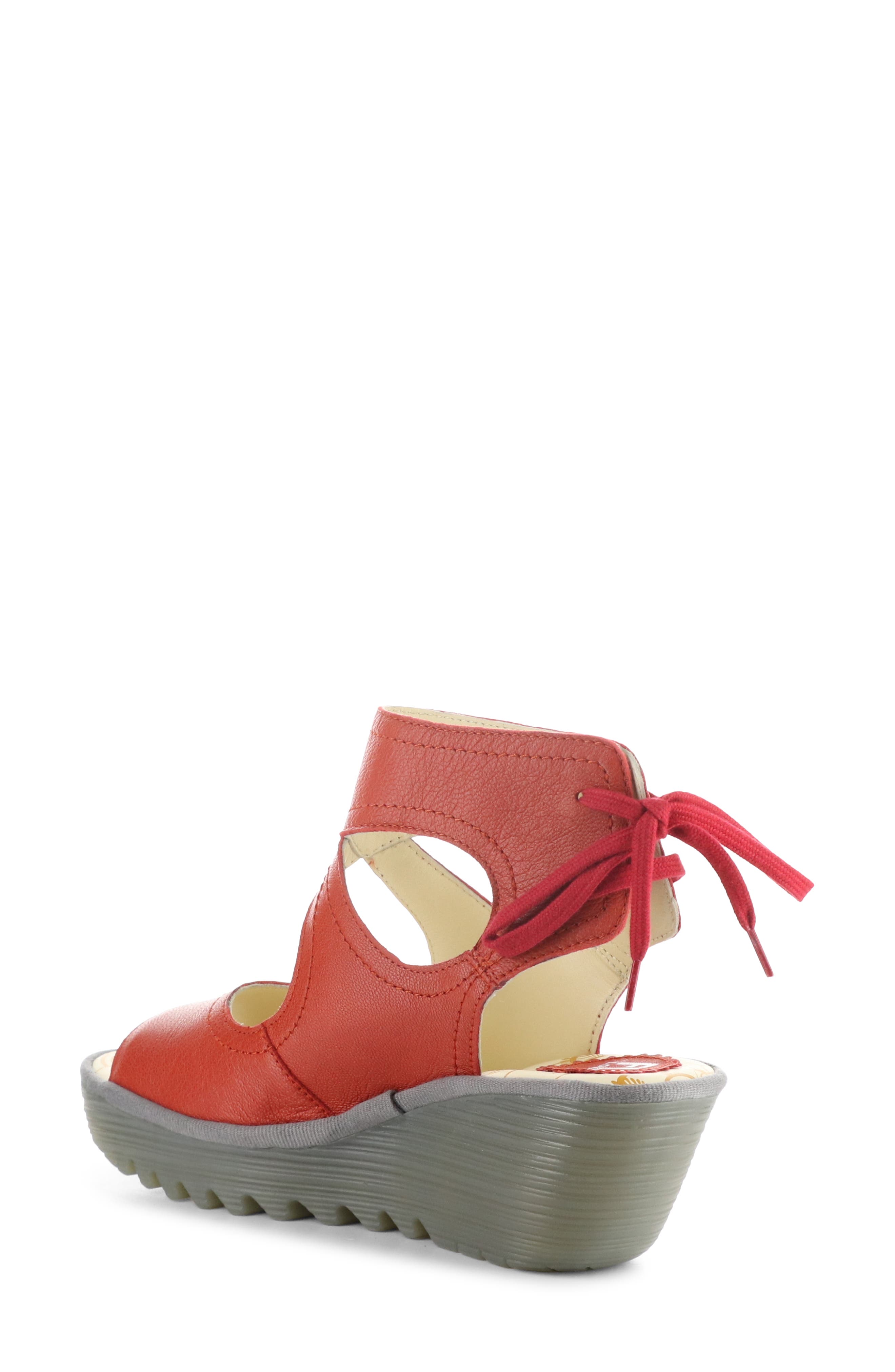 Yulp Platform Wedge Sandal, Alternate, color, DEVIL RED