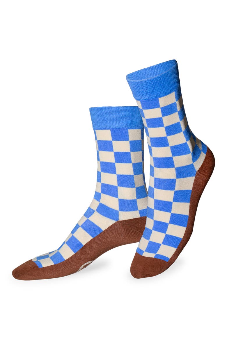 Happy to Serve You 3D Crew Socks, Main, color, MULTICOLOR